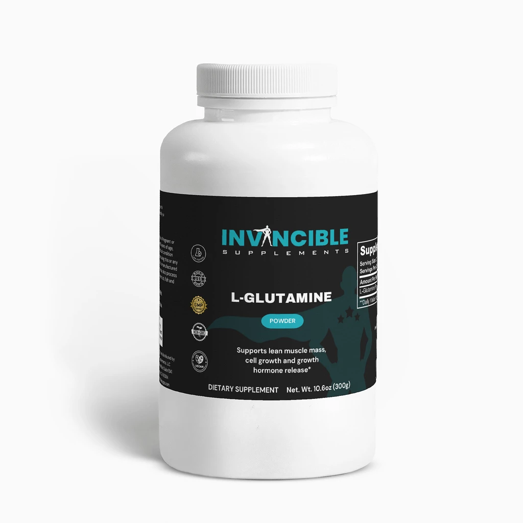 Invincible Supplements L-Glutamine Powder