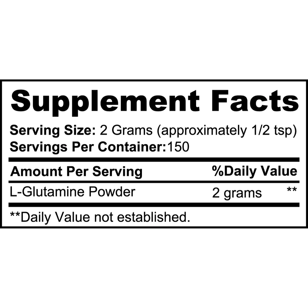 Invincible Supplements L-Glutamine Powder