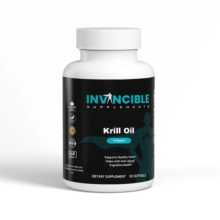 Invincible Supplements Krill Oil Softgels