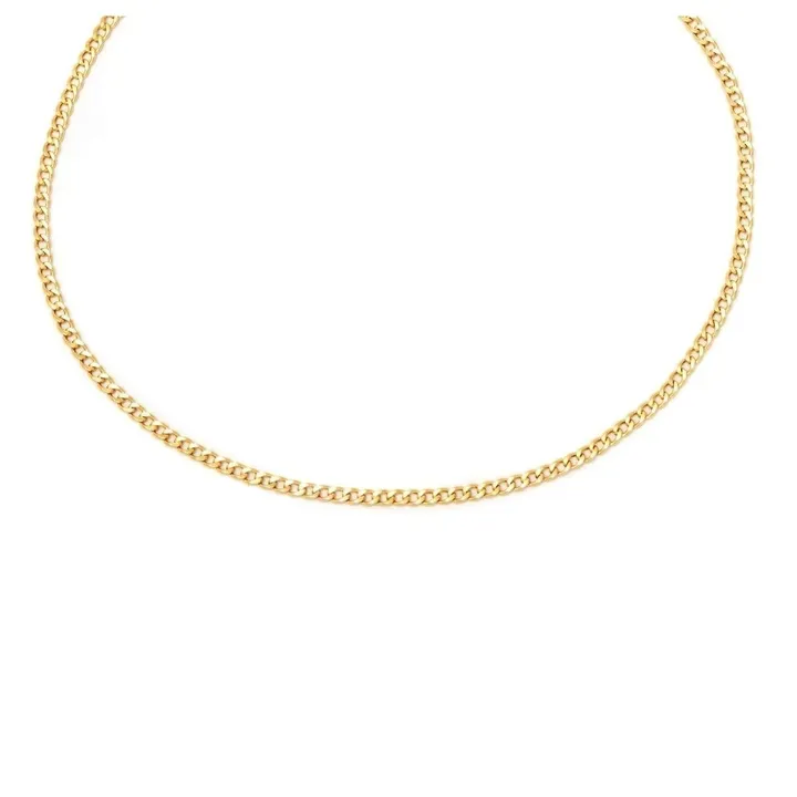 PORI JEWELRY 14K 2.0mm Cuban/Curb Link Chain Necklace