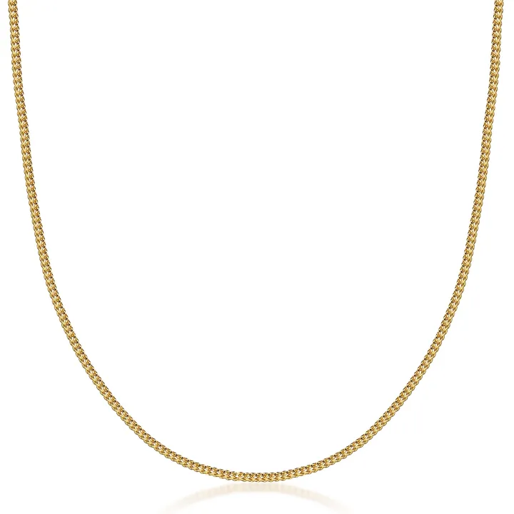 PORI JEWELRY 10K 1.5mm Franco Square Box Chain Necklace
