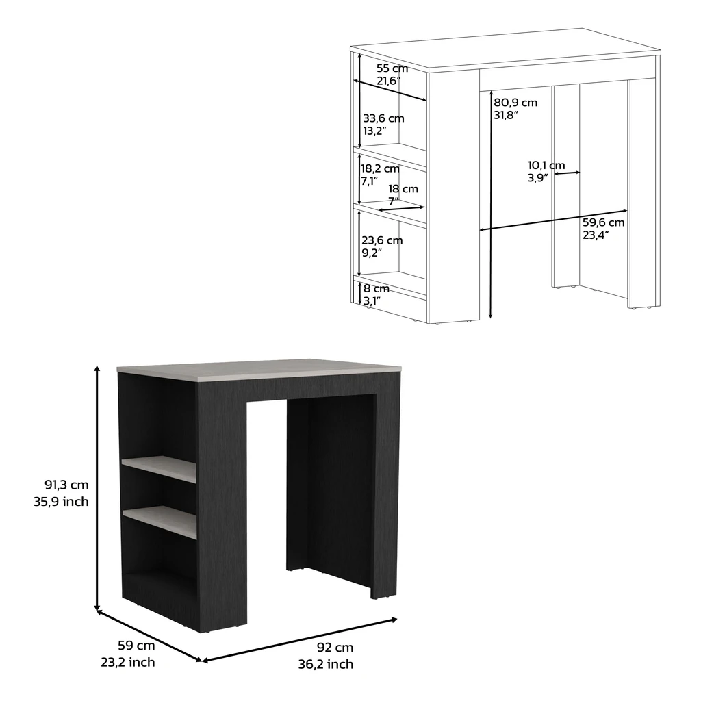 DEPOT E SHOP LLC Lacour Kitchen Island