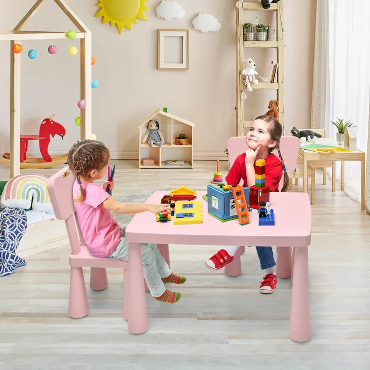Gbruno Store Toddler Multi Activity Play Dining Study Kids Table and Chair Set
