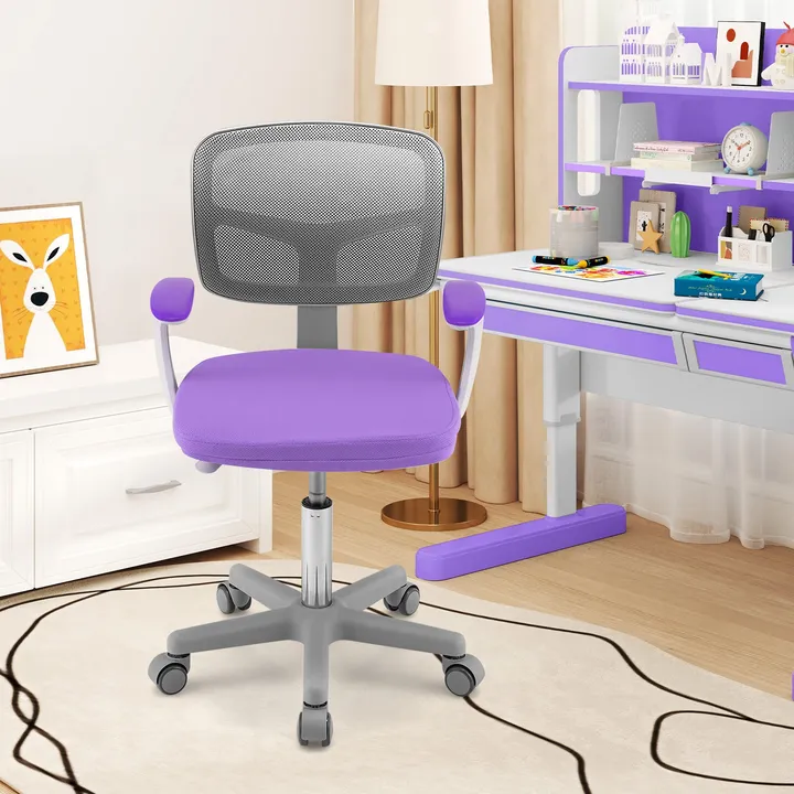 Gbruno Store Adjustable Desk Chair With Auto Brake Casters For Kids