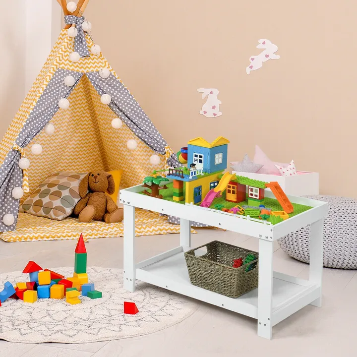 Gbruno Store Solid Multifunctional Wood Kids Activity Play Table