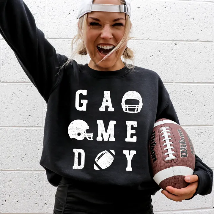 Refinery Number One Game Day Football Helmet Tailgate Party Sweatshirt