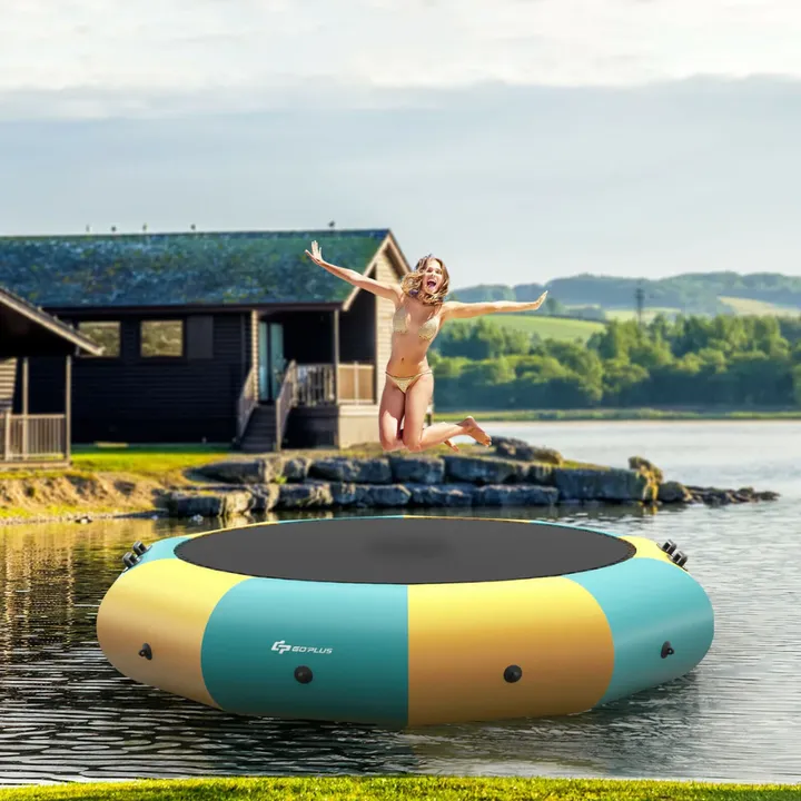 Gbruno Store Inflatable Splash Padded Water Bouncer Trampoline