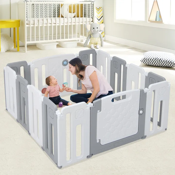 Gbruno Store 14 Panels Kids Safety Activity Play Center