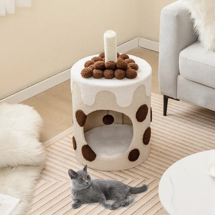 Gbruno Store Bubble Tea Cat Tree Tower