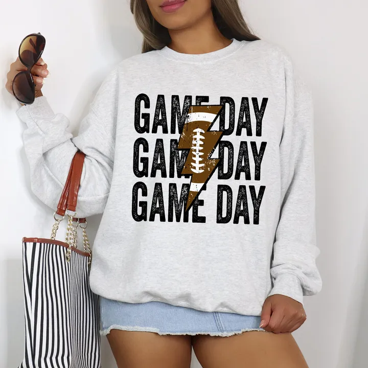 Refinery Number One Game Day Lightening Bolt Tailgate Party Sweatshirt