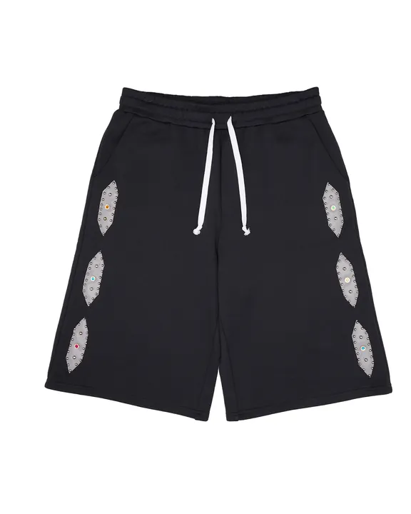 AZVA Studded Sweat Shorts