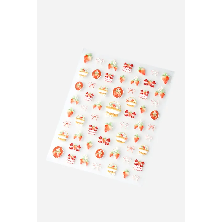 Never Have I Ever Shop Strawberries N Creme - Nail Stickers