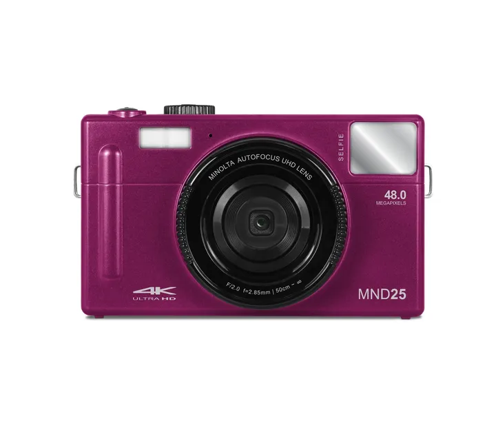 Minolta MND25 48 MP Autofocus / 4K Ultra HD Camera W/ Selfie Mirror