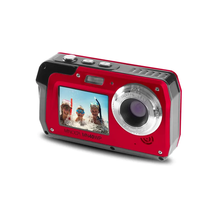 Minolta MN40WP 48MP / 2.7K Quad HD Dual Screen Waterproof Camera