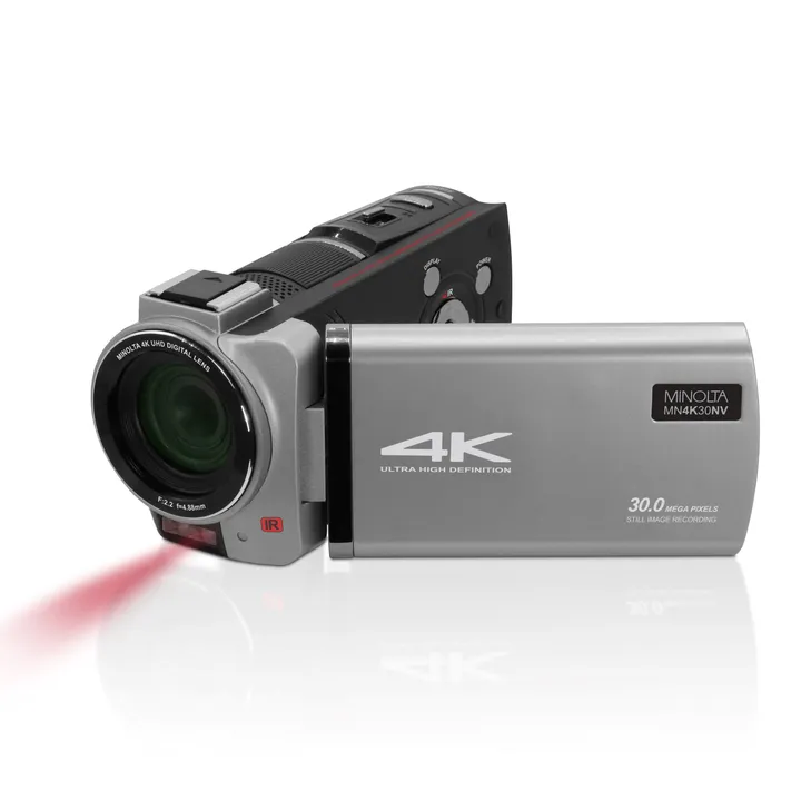 Minolta 4K Ultra HD / 30 MP Night Vision Camcorder