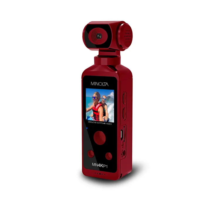 Minolta 4K Ultra HD Pocket Camcorder With WiFi & Waterproof Housing