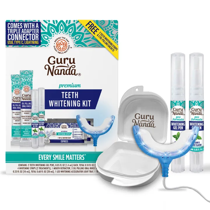 GuruNanda Premium Teeth Whitening Kit (Wired)