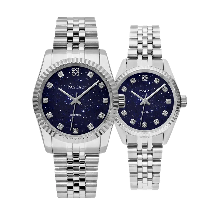 PASCAL Timeless Classic Diamond Couple Watches