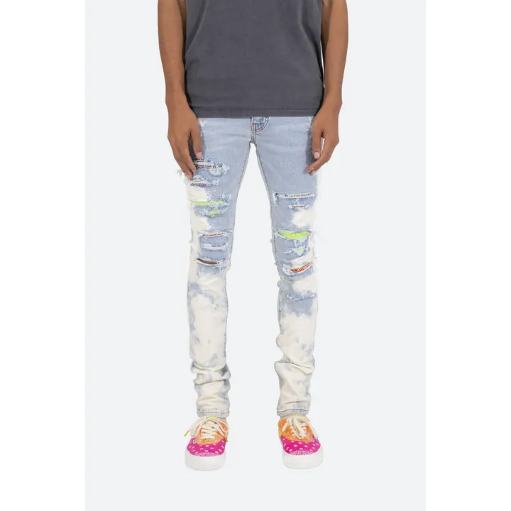MNML X409 Rhinestone Skinny Denim
