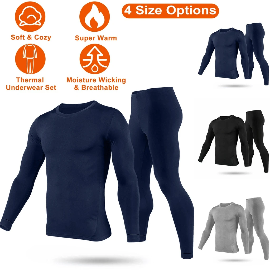 Gamba Beauty Men Thermal Underwear Set Long