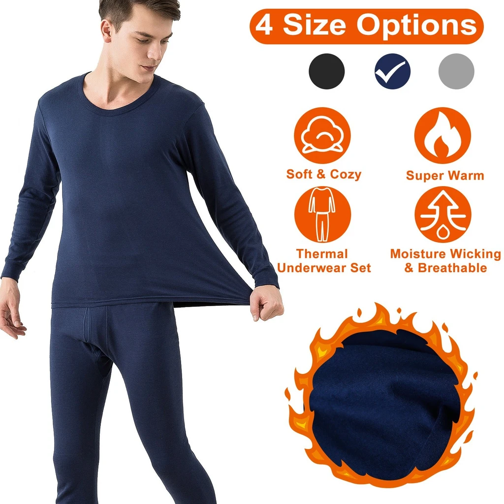 Gamba Beauty Men Thermal Underwear Set Long