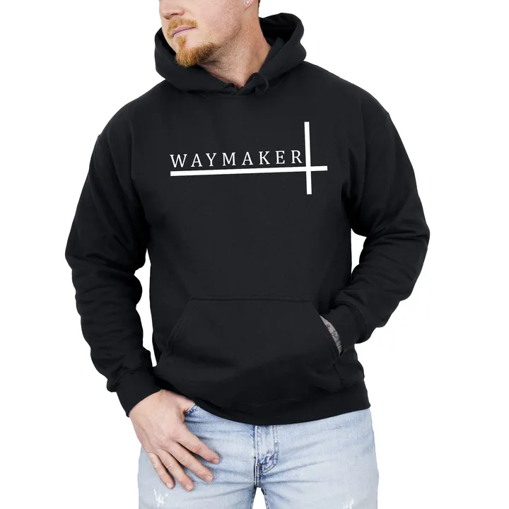 Refinery Number One Way Maker, Faith, Christian, Jesus, Gospel, Hooded Sweatshirt