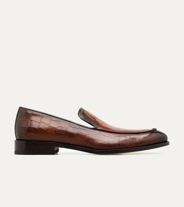 Ace Marks Enzo Stitch Toe Loafer - Width D