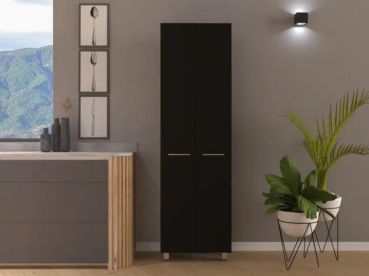 DEPOT E SHOP LLC Collins Pantry Cabinet, Five Interior Shelves