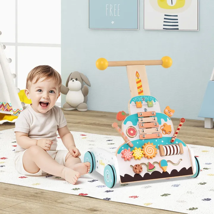 Gbruno Store Wooden Baby Walker