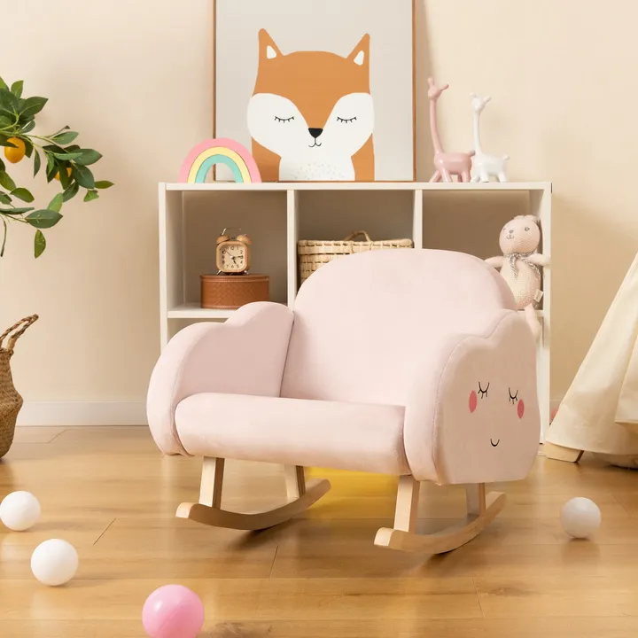 Gbruno Store Upholstered Toddler Rocker