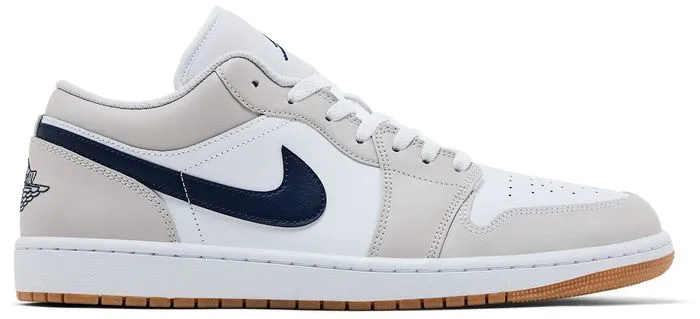 Wise Sneakers Jordan 1 Low Midnight Navy Neutral Grey