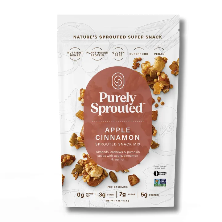 Purely Sprouted Apple Cinnamon Sprouted Snack Mix