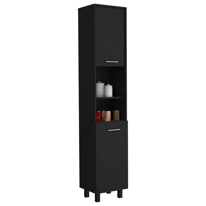 DEPOT E SHOP LLC Ikaria Kitchen Pantry, Two Shelves, Three Interior, Shelves
