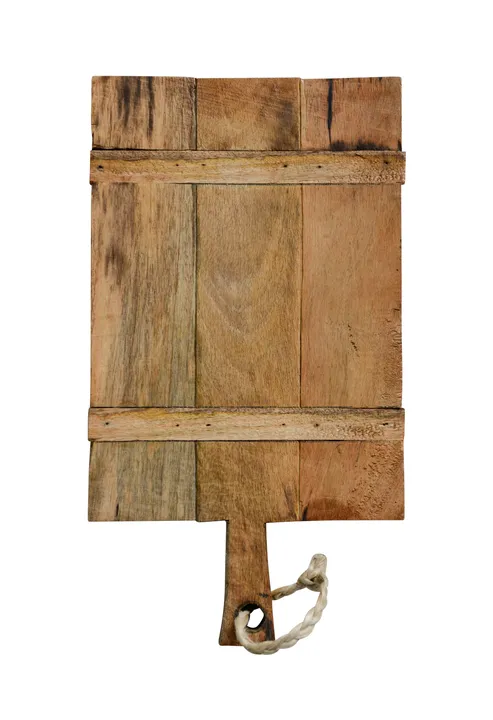 Storied Home Mango Wood Cheese Board With Rope On Handle