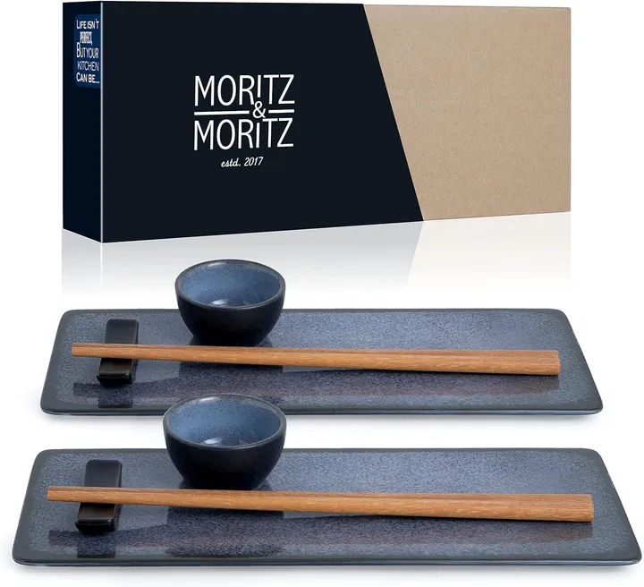 Moritz & Moritz 10-Piece Elegant Sushi Dinnerware Set for 2