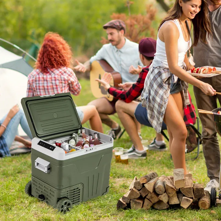 Directdeals 12 Volt Car Refrigerator Portable Car Fridge With Adjustable Range
