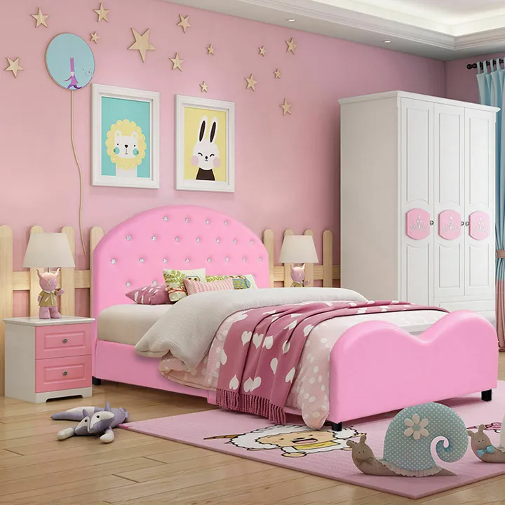 Gbruno Store Upholstered Platform Toddler Bed With Wood Slat Support