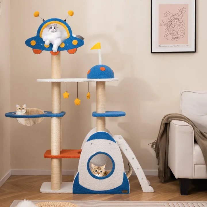 Gbruno Store Space Theme Cat Tree Multi-level Cat Tower