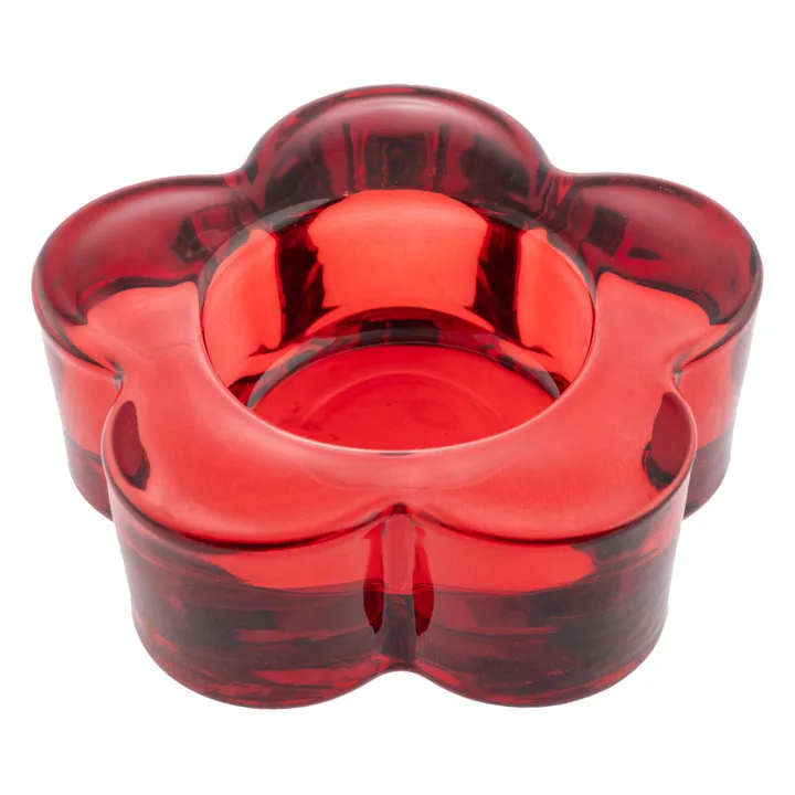 Karma Glass Flower Tealight Holder