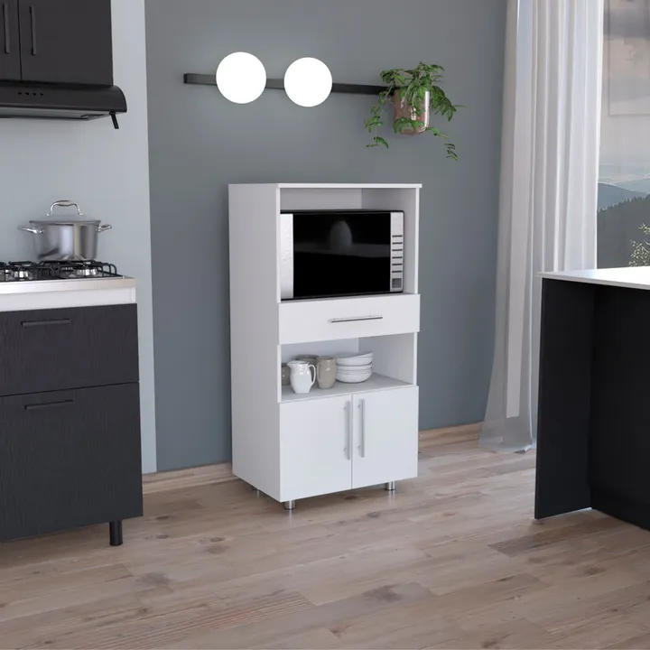 DEPOT E SHOP LLC Wales Kitchen Pantry with Two shelves and Two doors
