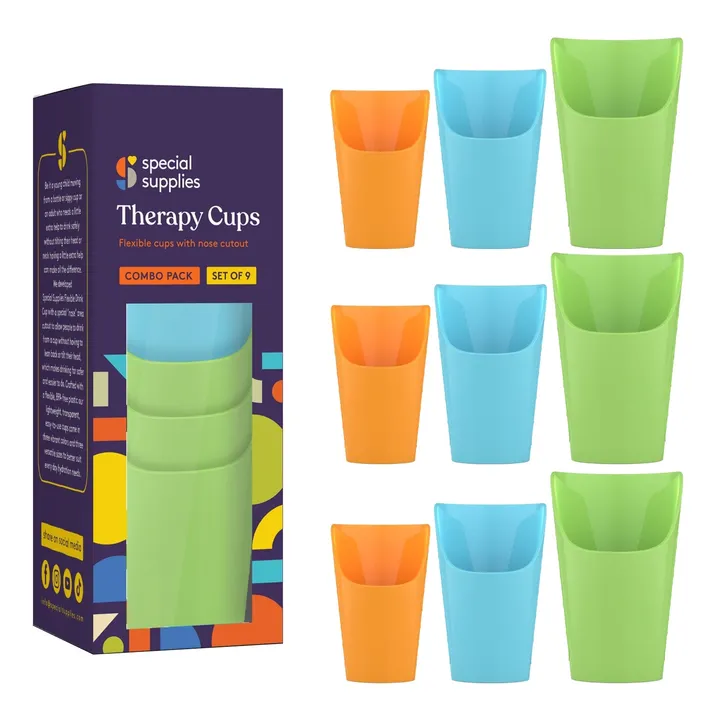 Special Supplies Flexible Drinking Cups With Nose Mold Cutout