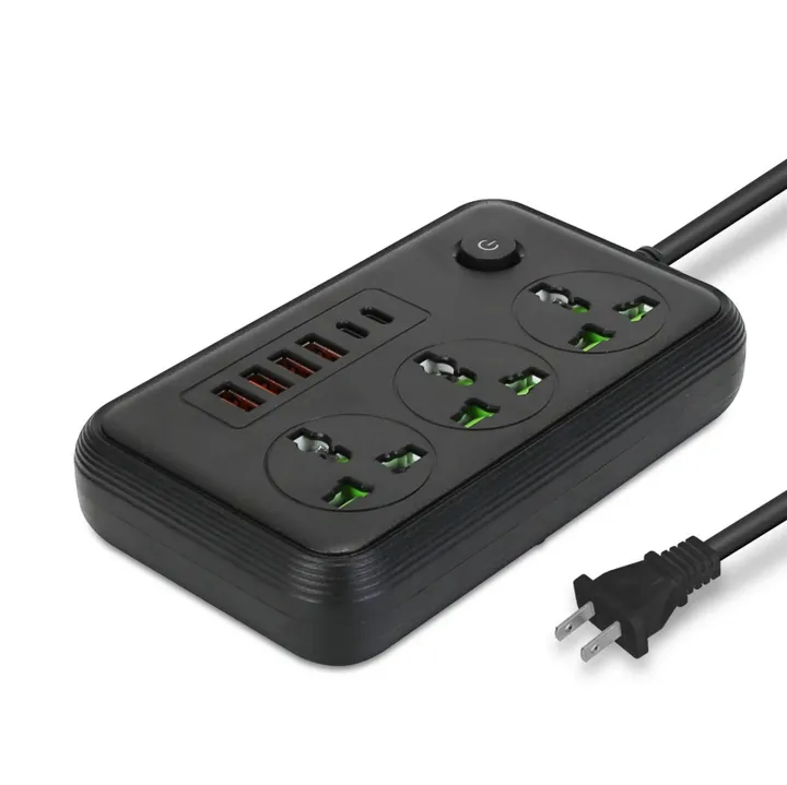 Fresh Fab Finds Power Strip With Extension Cord 3 AC Outlets And USB Ports