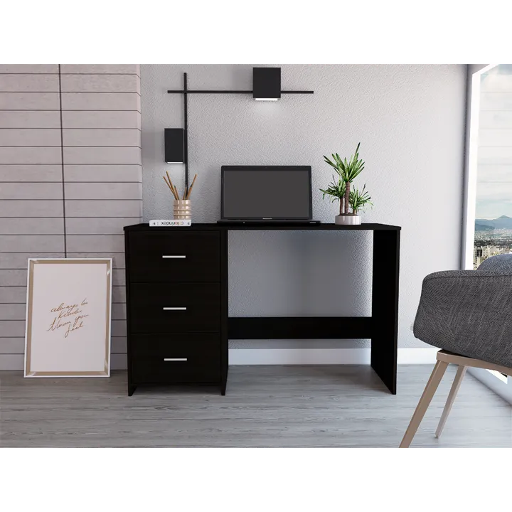 DEPOT E SHOP LLC Azalea Three Drawers Writing Desk