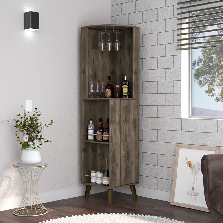 DEPOT E SHOP LLC Jaipur Corner Bar Cabinet