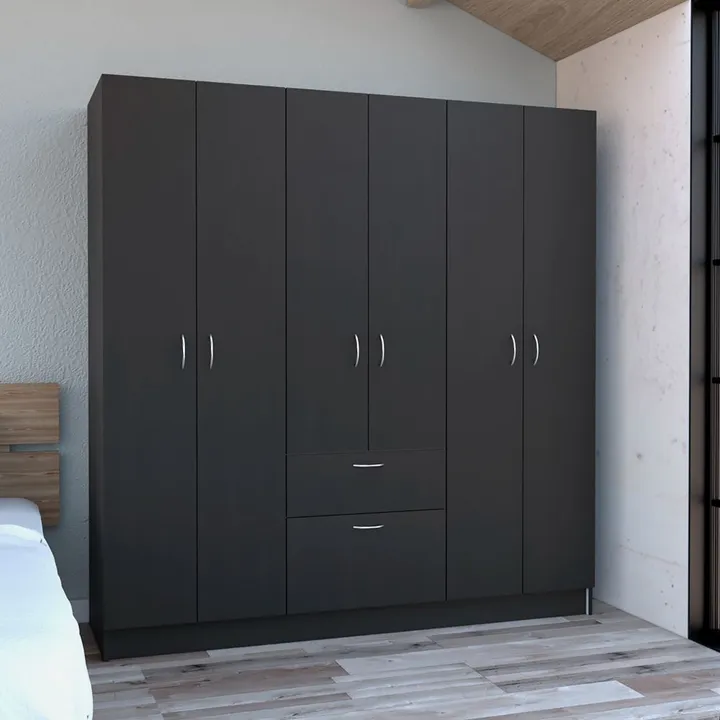 DEPOT E SHOP LLC Kibo Six Doors Armoire
