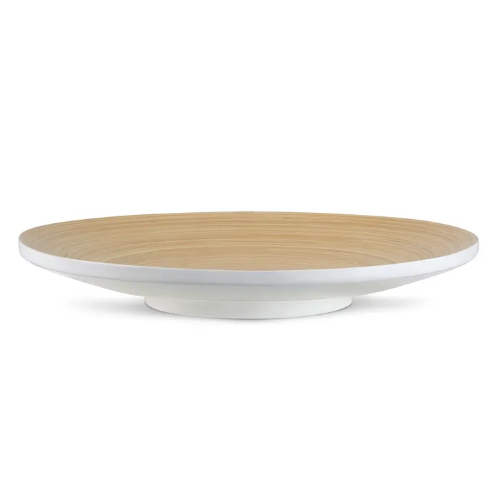 Joyce Chen Lexa Bamboo Footed Plate