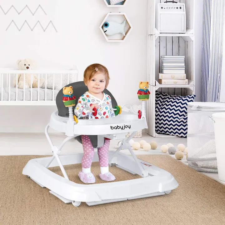 Gbruno Store Adjustable Height Removable Folding Portable Baby Walker