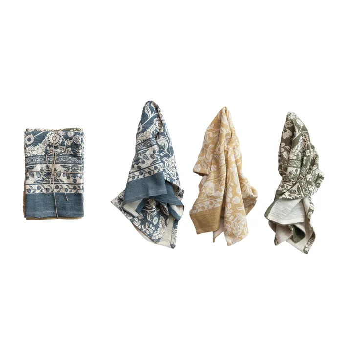 Storied Home Blossom Cotton Tea Towel