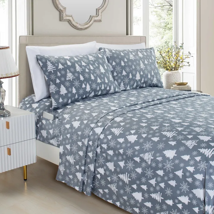 Elegant Comfort 6-Piece Christmas & Holiday Sheet Set
