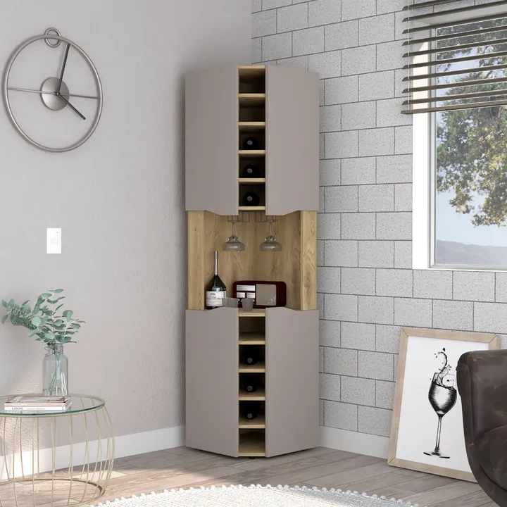 DEPOT E SHOP LLC Mecca Corner Bar Cabinet